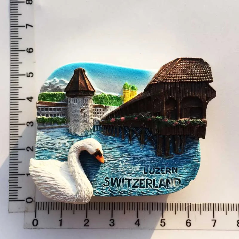 Europe Switzerland 3D Fridge Magnets Tourism Souvenir Refrigerator Magnets Sticker Collection Handicraft Decoration Articles