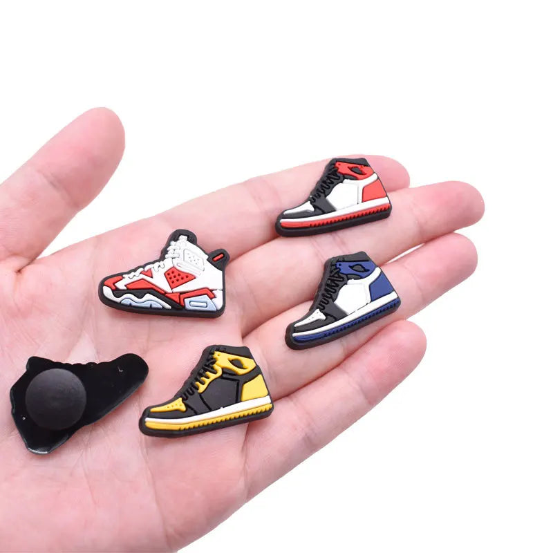 Sport Shoe Charms for Crocs Accessories Charms Clogs Bubble Slides Sandals PVC Shoe Decorations Party Gifts