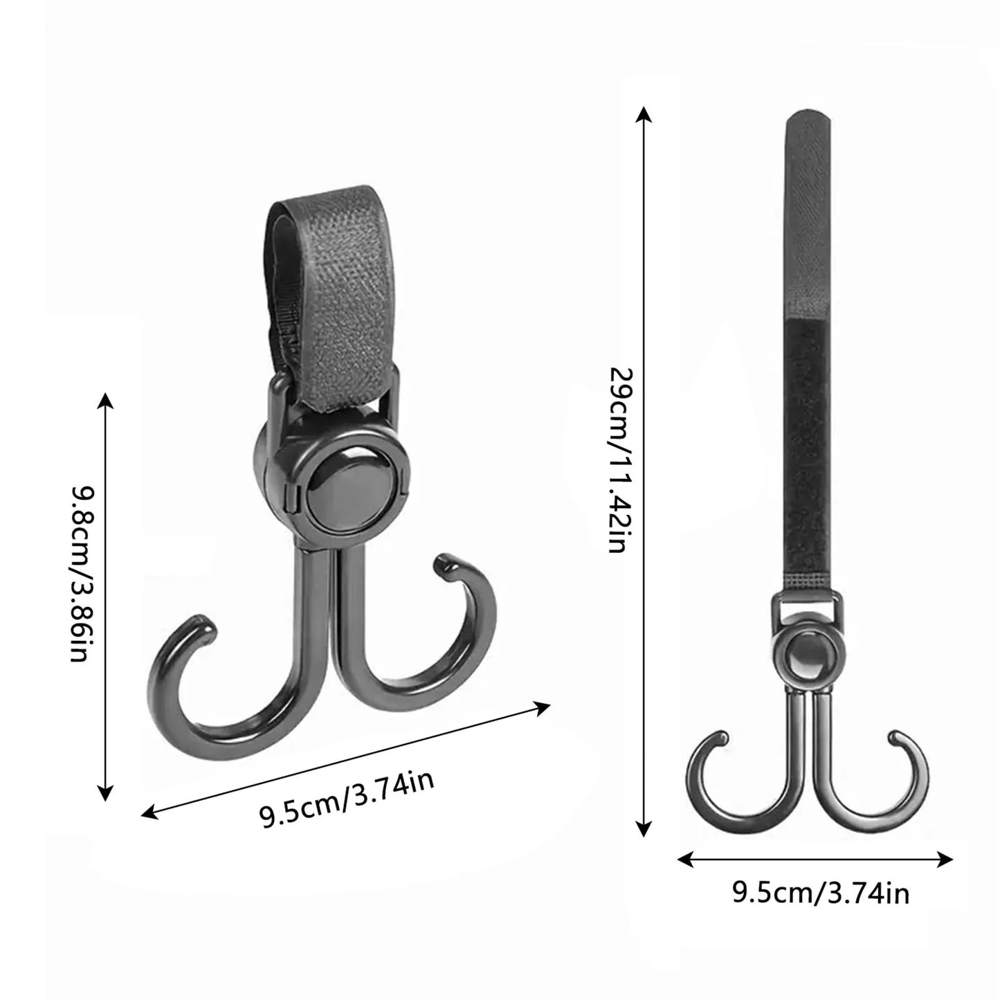 Baby Stroller Organizer Hooks Easy to Carry Strong and Durable Hook Clip Suitable for Purse Mommy Bags