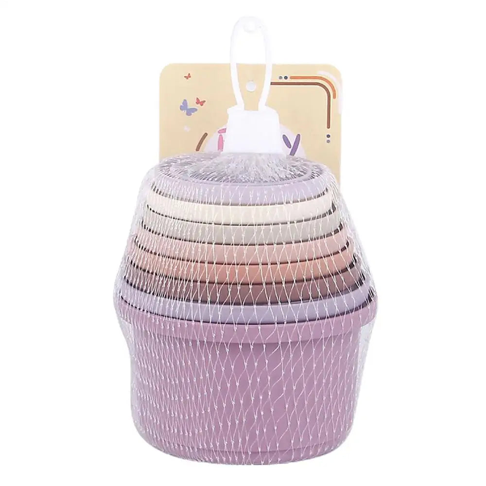 Stacking Cups Toy Small Animal Stacking Cups Multi Colored Reusable Small Animals Puzzle Toys Snack Cups Pet Accessories