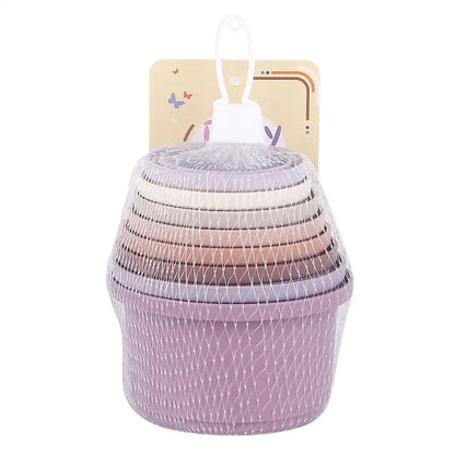 Stacking Cups Toy Small Animal Stacking Cups Multi Colored Reusable Small Animals Puzzle Toys Snack Cups Pet Accessories