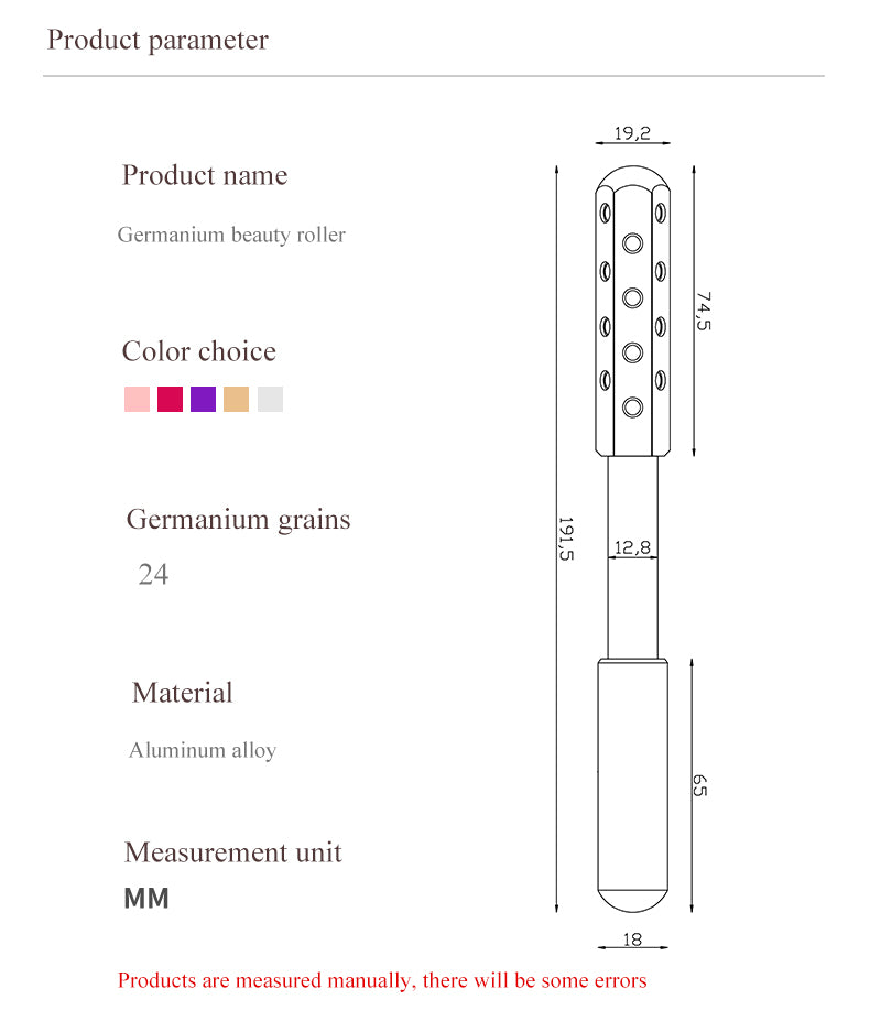 Germanium Beauty Bar Face Massage Roller Face Lift Massage Facial Stick Skin Care Beauty tools Anti Wrinkle Facial Massager