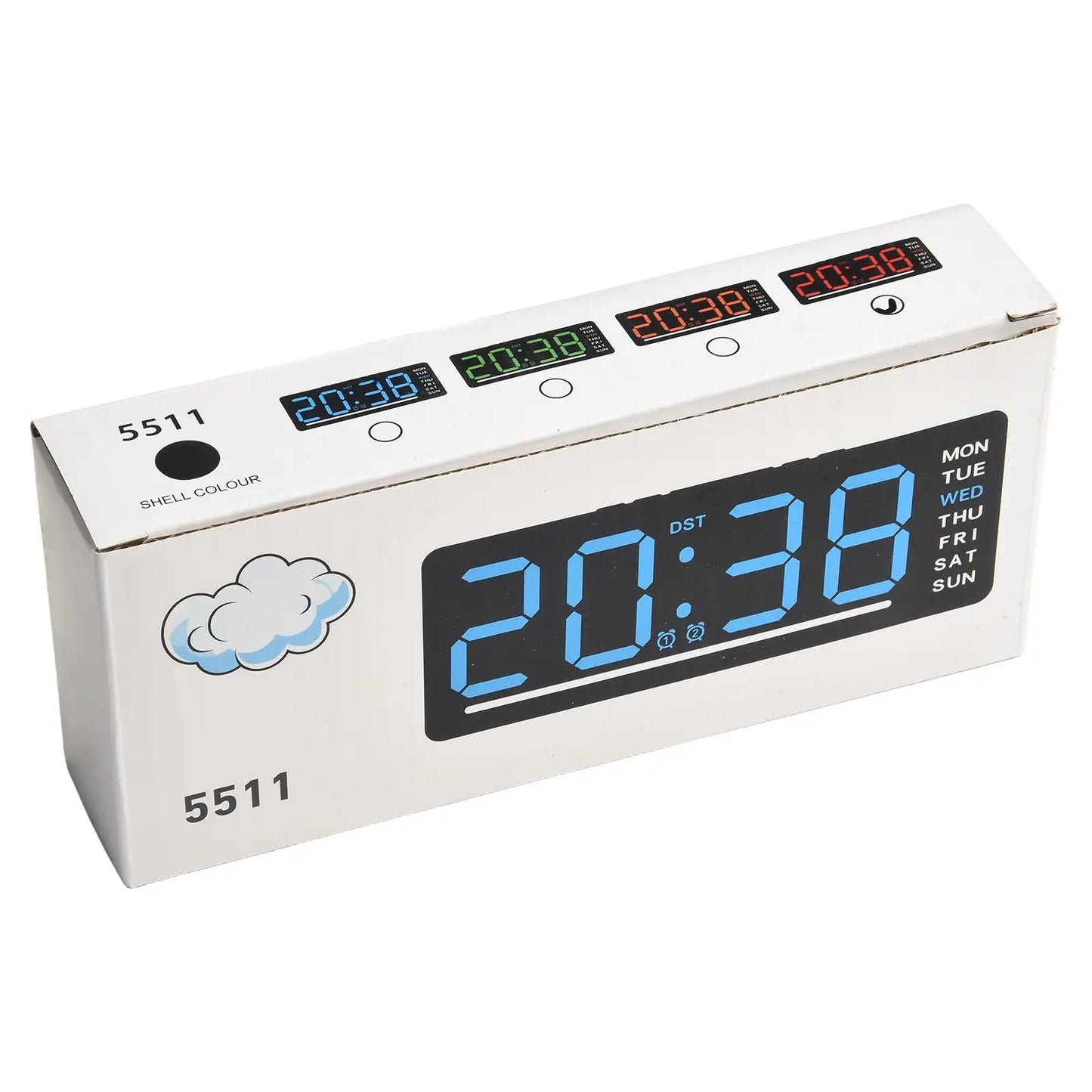 Silent Digital Alarm Clock for Babies,LED Bedside Clock with Night Light Multiple Functions | Adjustable Tone Volume