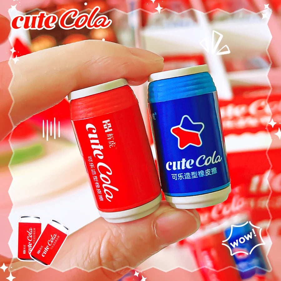 school teacher gift back to school supplies Aesthetic cute stationery Kawaii object funny erasers Drinks rubber cute things byUm