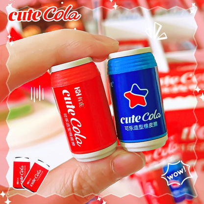 school teacher gift back to school supplies Aesthetic cute stationery Kawaii object funny erasers Drinks rubber cute things byUm