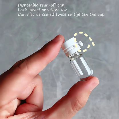 10pcs Clear Leak-Proof Travel Bottle for Makeup Remover & Lotion, Portable Dispenser with Flip-Top Essence Bottled Separately