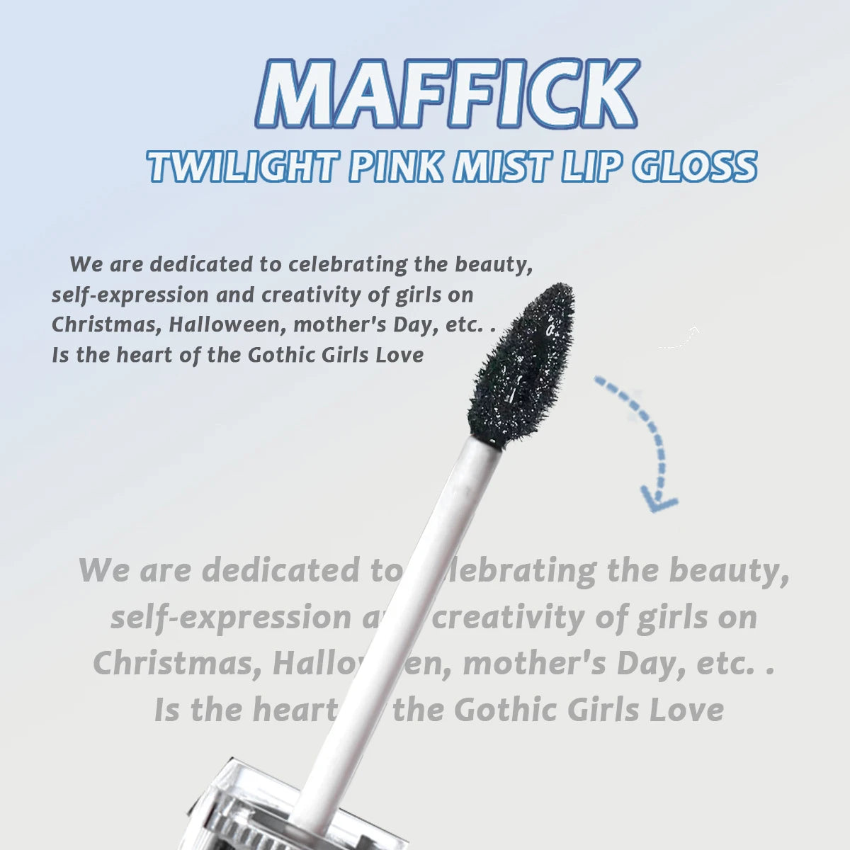 MAFFICK Black Lipstick Lip Stain Waterproof Lightweight Matte lipgloss purple/blue/white