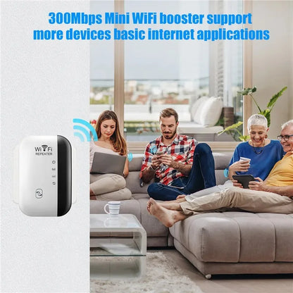 300Mbps WIFI Repeater Remote Wi-Fi Amplifier 802.11N WiFi Signal Booster Network Amplifier For Home/Office Wireless Repeater