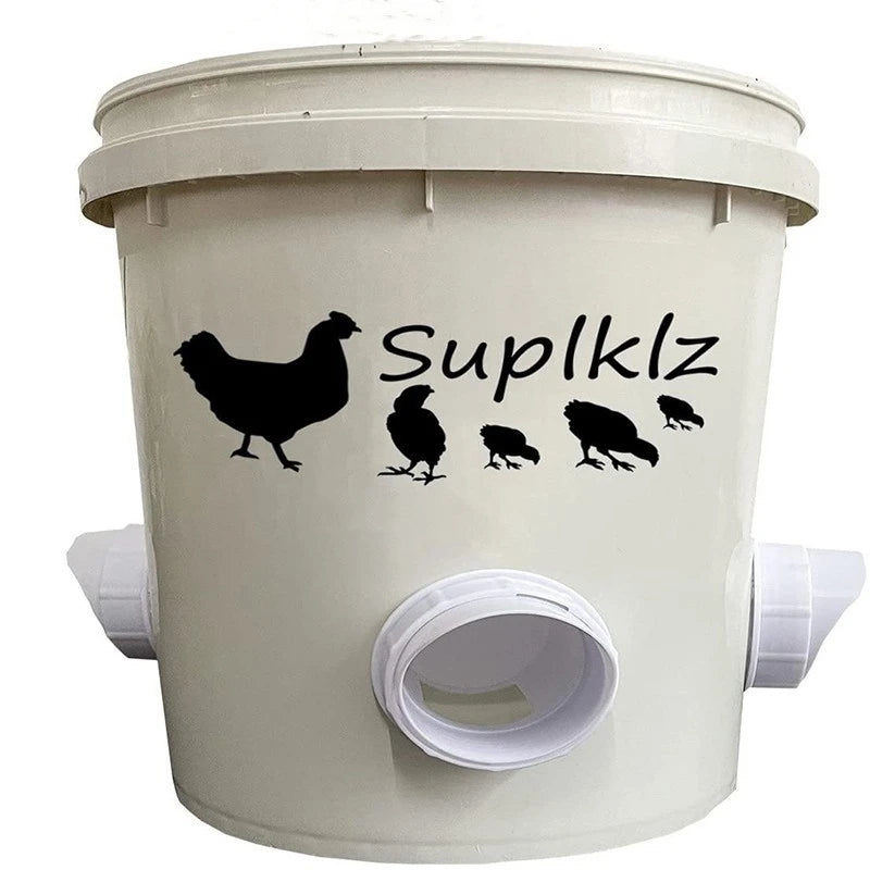 Farm Poultry Feeding Chicken Feeder DIY Rainproof Feeder Port Kit Buckets Barrels Bins Troughs Automatic Waterer Chicken Feeder