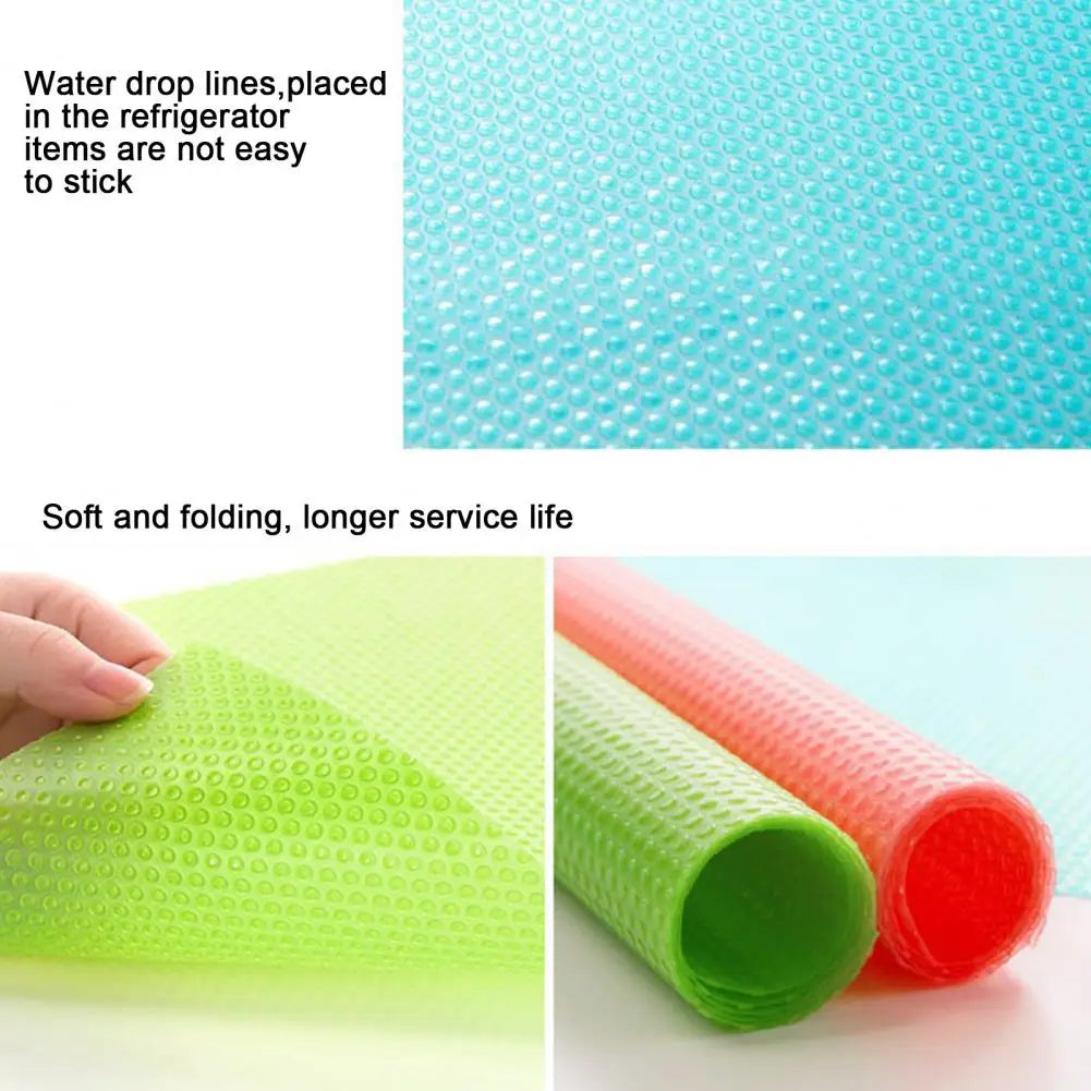 Reusable Fridge Liner Non-slip Refrigerator Shelf Liners Reusable Mats for Kitchen Cabinets Glass Shelves for Kitchen