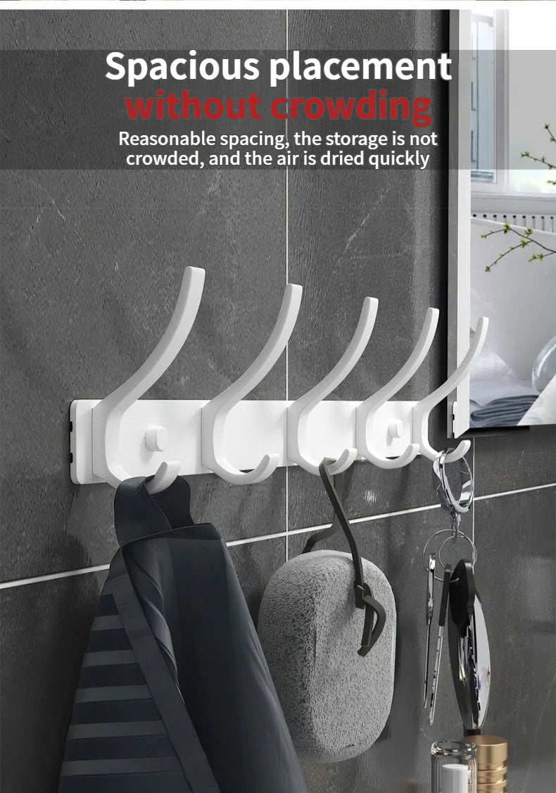 no drill Door Behind Hook Storage Wall Hanging Clothes Hanger Coat Hook Punch-free Hanger Bedroom Organizer Storage Kitchen Acce