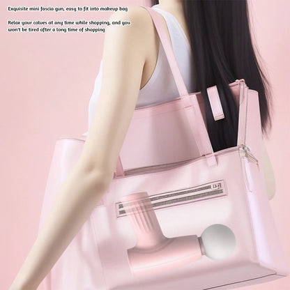 Portable Mini Pink Muscle Massage Gun Deep Tissue Handheld Healing Fascia Gun