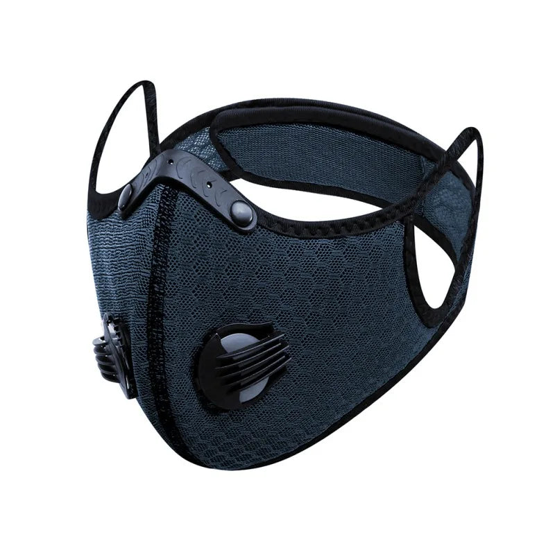 Activated Carbon Outdoor Sports Mask  PM2.5 Anti-Pollution Washable Sports Mask Outdoor Sports Training  Cycling Mask