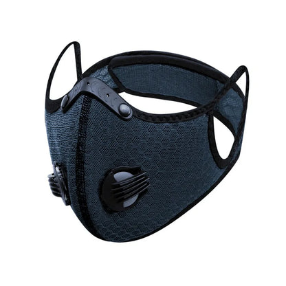 Activated Carbon Outdoor Sports Mask  PM2.5 Anti-Pollution Washable Sports Mask Outdoor Sports Training  Cycling Mask