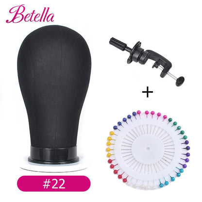 Canvas Block Head Kit Training Mannequin Wig Head Display Styling Mannequin Manikin Head Wig Stand wig head Stand