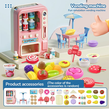 Mini Double Door Refrigerator  Simulation Fridge Kitchen Furniture Pretend Play Educational Toy Home Accessories Children's Gift