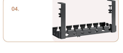 Desk Cable Management Tray,Wire Management, Cable Tray with Clamp for Wire Organizers,Computer Cord Rack for Office,Home