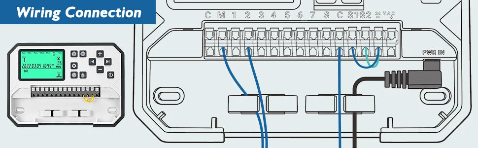 INKBIRD Wi-Fi Smart Sprinkler Controller 8-Zone Watering Irrigation Timer With Free App Monitoring Seasonal Adjustment Rain Skip