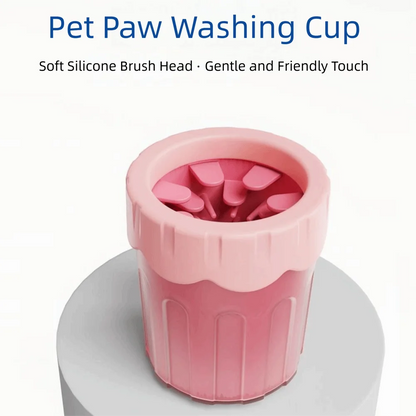 Soft Bristles Pet Paw Cleaner Reusable Mud Removal Dog Foot Washing Cup Detachable Portable Pet Feet Washer Daily Foot Care