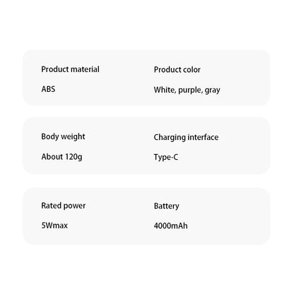 Electric Fan Handheld Fan 199 Gears High Speed Semiconductor Cooling Handheld Fan Mini Portable Folding USB Small Fan