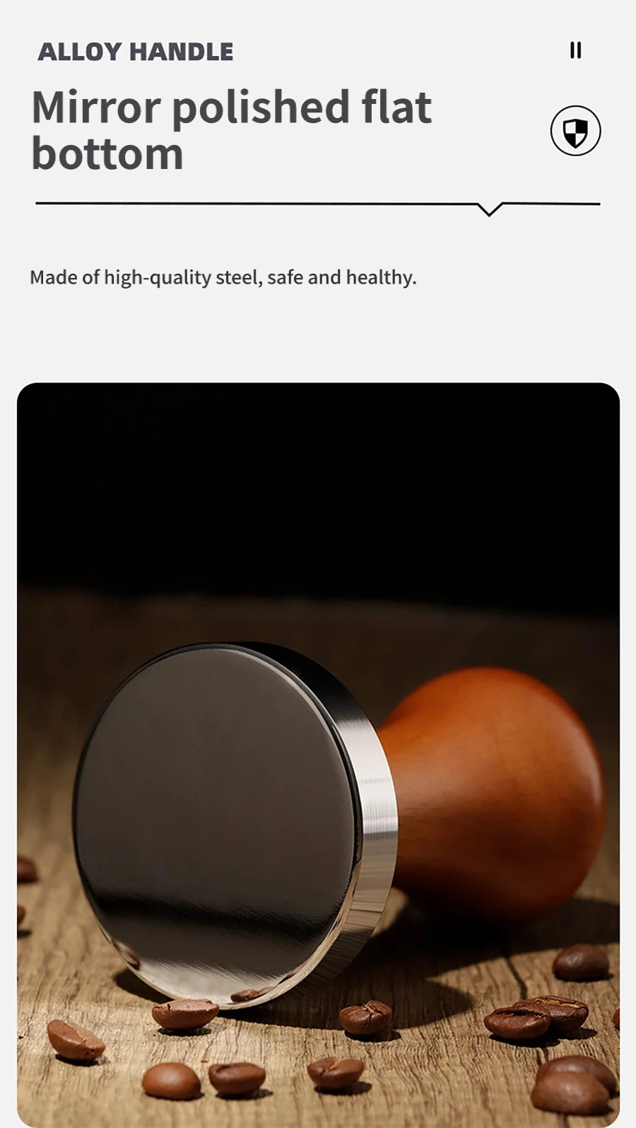 Coffee Barista Espresso Flat Tamper Base, Press Mat, Dosing Ring, Coffee Basket, Portafilter Holder, 58mm, 53mm, 51mm