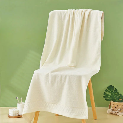 Bath Towel Pure Cotton Household Bath Towel Absorbent Cotton Bath Towel Hotel Gift Large Towel Towels Bathroom  Beach Towel