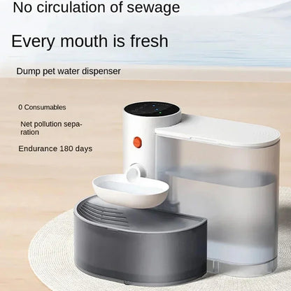 Dog and Cat Water Dispenser, Pet Water Dispenser, Dumping Cat Water Dispenser, Running Water Charging Automatic Water Feeder