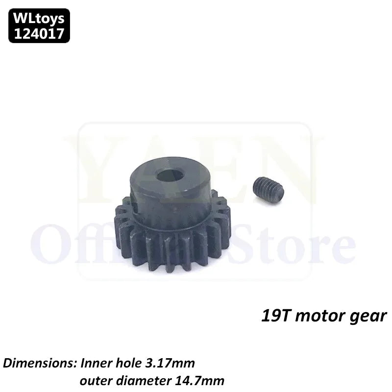WLtoys 124017 1/12 RC Original Metal Spare Parts Swing Arm C Seat Bottom Motor Differential Gearbox Shock Absorbers Tire