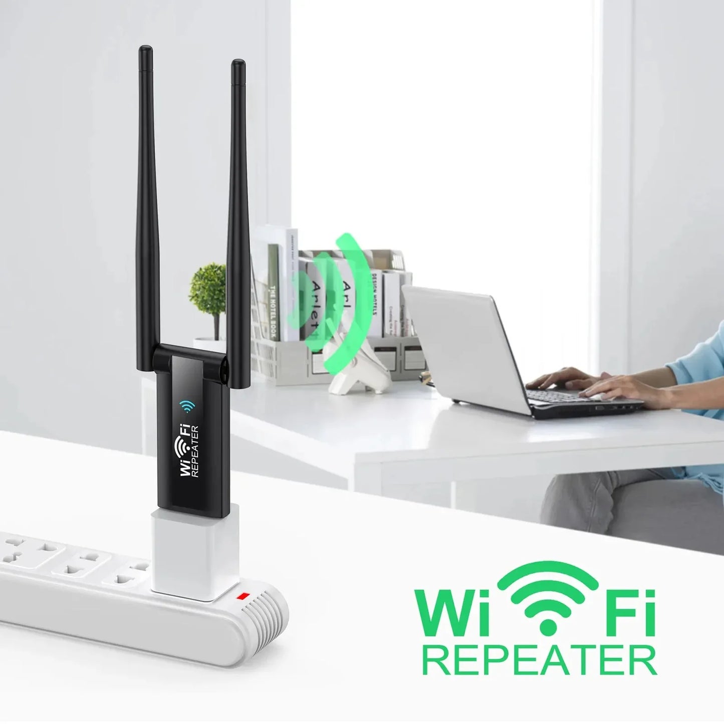 300Mbps Wireless USB WiFi Repeater Extender WiFi Signal Amplifier Booster Long Range Wi-Fi Router Home Network Card Extension