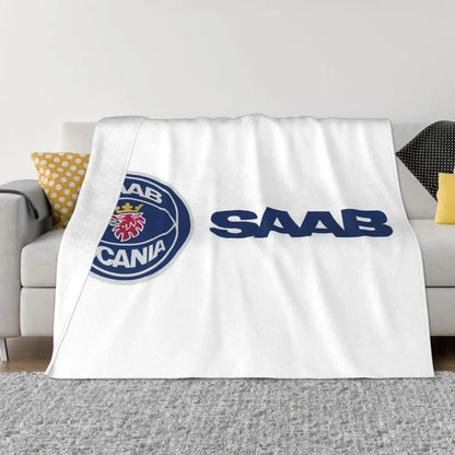Sweden Saabs Scanias Blankets Fleece Winter Portable Lightweight Thin Throw Blanket for Bedding Travel Bedspread