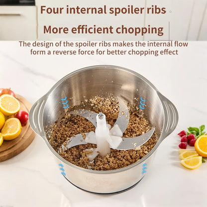 5L Electric Food Chopper Vegetable Chopper Small Food Processor Meat Grinder Mixer Electric Dicer Baby Food Processor