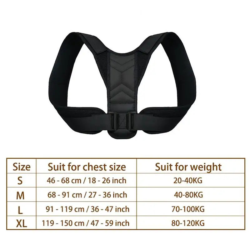 Posture Corrector Unisex Adjustable For Clavicle  Spine Support Belt Reshape Your Body Home Office Sport Upper Back Neck Brace