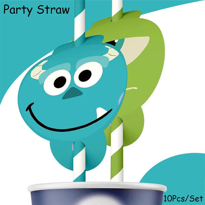 MINISO Monsters University Theme Birthday Party Decoration Party Supplies Hot Videos Scene Decoration Balloon Party Supplies