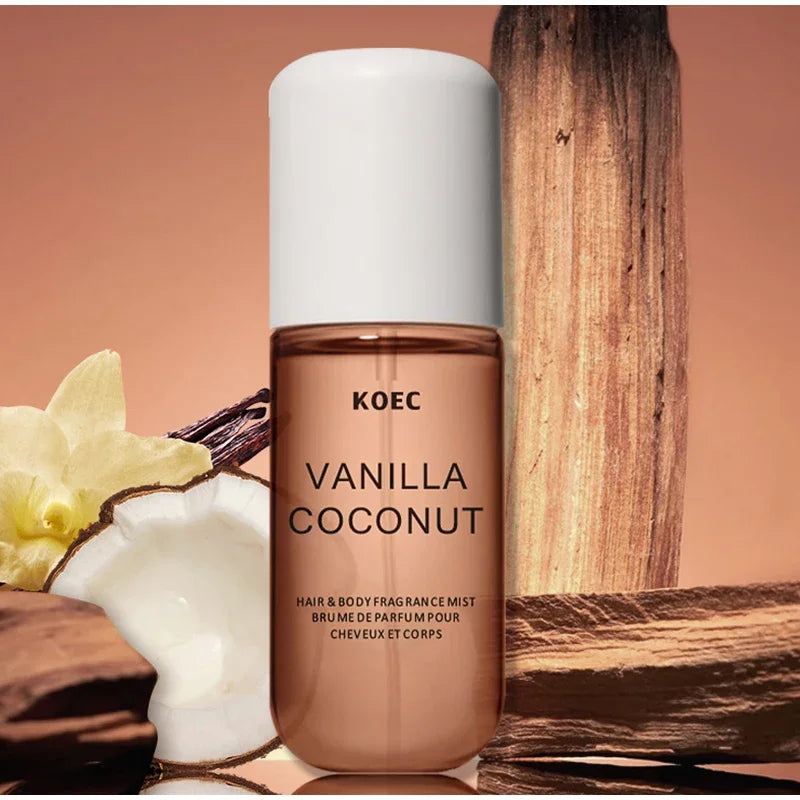 50ml Vanilla Fruity Lasting Nutriment Body Care Spray Moisturizing And Hydrating Coconut Soft Hair Care Spray Body Care Products
