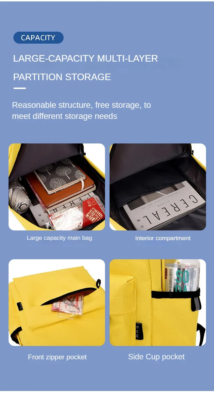 Personalized School Bag Custom Logo School Backpack Training Class Gift School Name Pattern Elementary school backpack wholesale