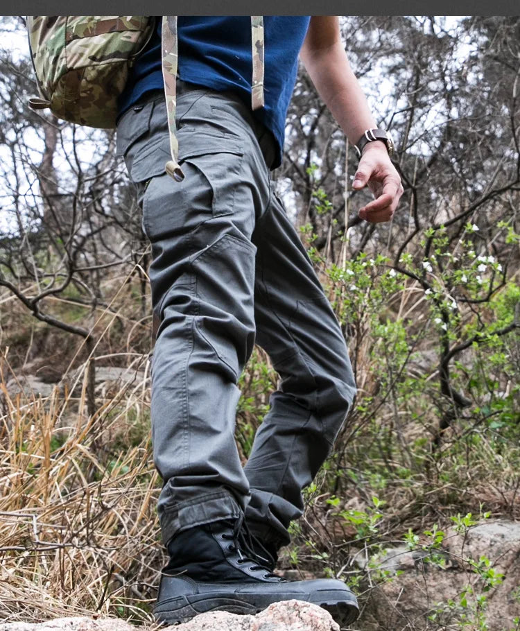 2023 High Quality Waterproof Cargo Pants Solid Sweatpants Trousers Outdoor Straight Men Tactical Cargo Pants