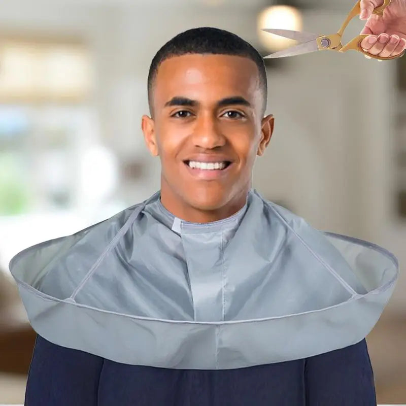 Barber Cape 60cm Umbrella Design Barber Salon Cape for Adults Practical Barber Accessories to Keep Hair Off Clothes and Floor