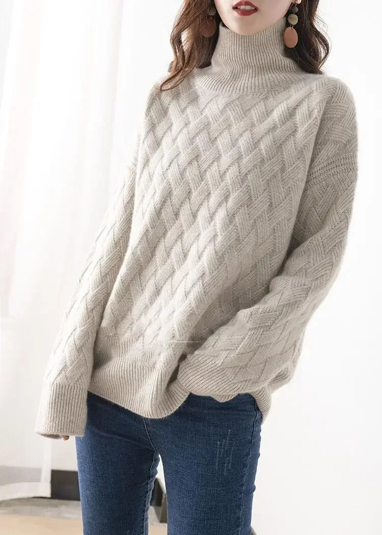Oversize Thick Sweater S- XLWomen Loose Sweater Winter Casual Chic Cashmere Pullovers Pullover Female Long Sleeve