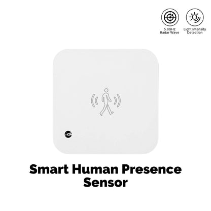 MOES Smart Presence Sensor WiFi/ZigBee, Human Motion & Motionless Detection, Light Sensor, App Alerts, Wired Install