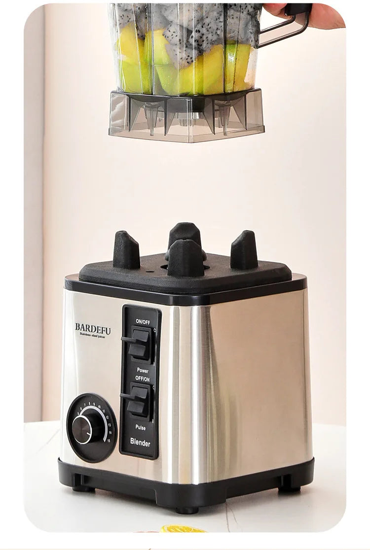 220V- 3L 6 in 1 Blender Stainless Steel Large Capacity Cut Vegetables and Shreds Icebreaker Salad Grinder Meat Grinder Juicer