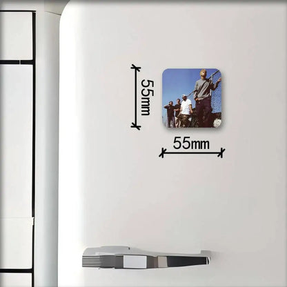 Deftones Music Fridge Magnet Creative Square Refrigerator Magnets Picture For Kitchen Office Whiteboard Home Decoration Gifts