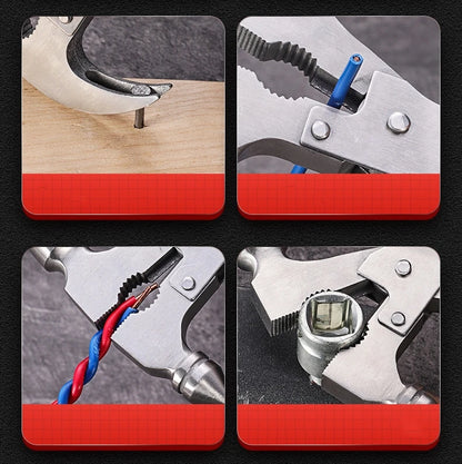 Camping Gear Multitool,Survival Gear for Outdoor Hunting Hiking, Emergency Escape Tool with Axe,Hammer,Plier,Knife,Bottle Opener