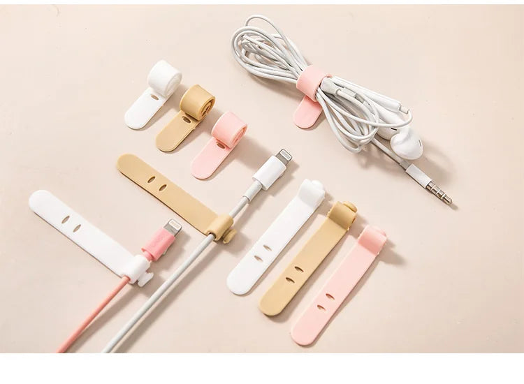 MOHAMM 1 Piece Cute Cable Organizers Holder Clips for Desktop Cord Organizers Management Office Home