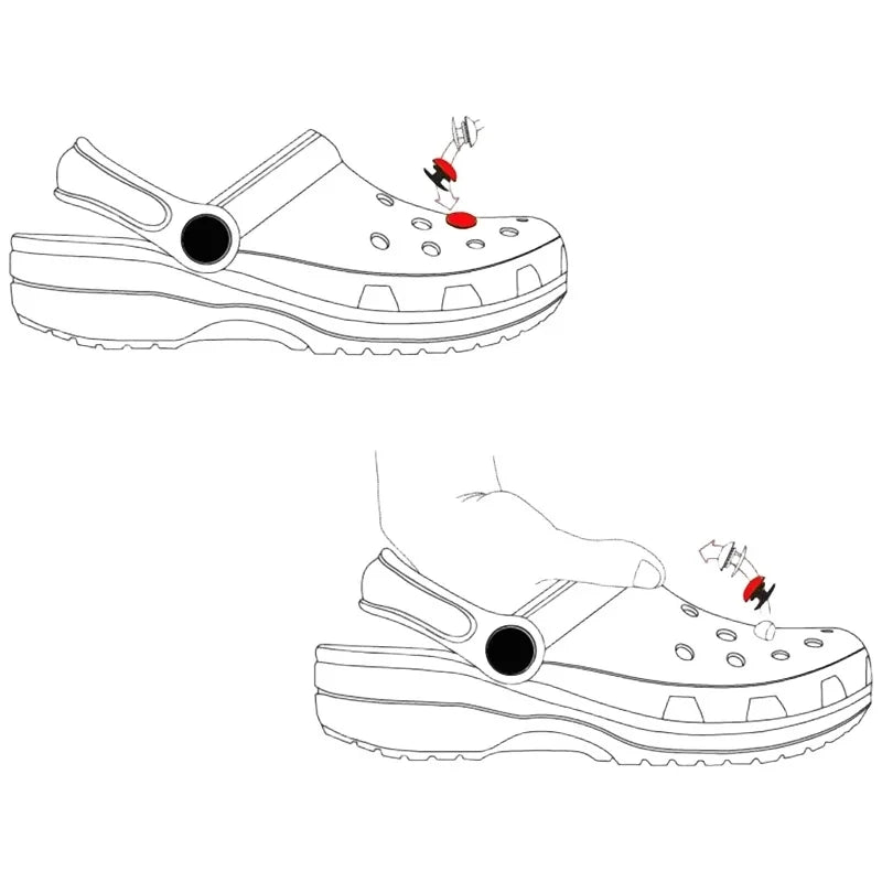 New Cartoon Jibbitz Shoes Accessories For Clogs Removable PVC Street Style Accessories Creative Sneaker Decorations