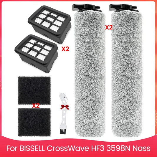 Main Roller Brush Hepa Filter For BISSELL Crosswave HF3 3598N Nass Vacuum Cleaner Replacement Parts
