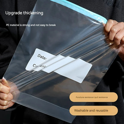 45pcs Ziplock Storage Bags-Leak-Proof,for Fruits,Vegetables, Grains & Meats | Ideal for Kitchen Organization & Food Preservation