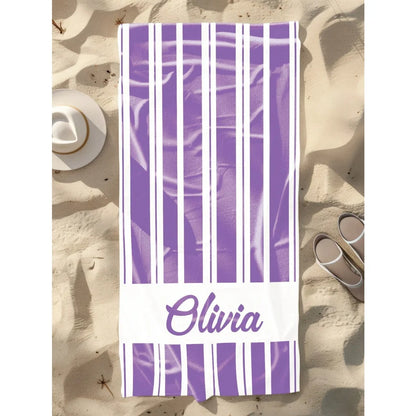 Name Beach Towel Name Custom Absorbent Quick-Drying Bath Towel Lightweight Summer Pool Towel Adult Boys Girls Graduation Gifts