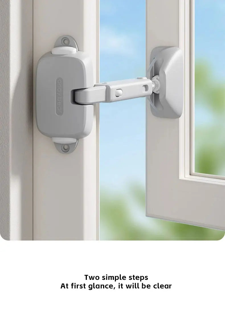 AIBEDILA Window safety door lock buckle childen protection high-rise anti fall windproof fixed limiter for window opening
