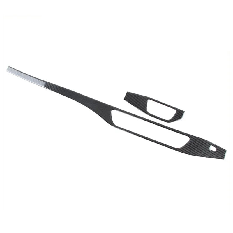 For Audi A4L A4 B9 2017-2022 Accessories Auto Central Control Headlight Switch Panel Trim Dashboard Decor Carbon Fiber Sticker