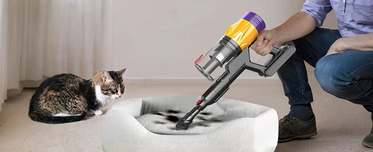 550W Cordless Handheld Vacuum Cleaner,50kPa Strong Suction,Detachable & Replaceable Battery,Touchscreen,Vacuum Cleaner for Home